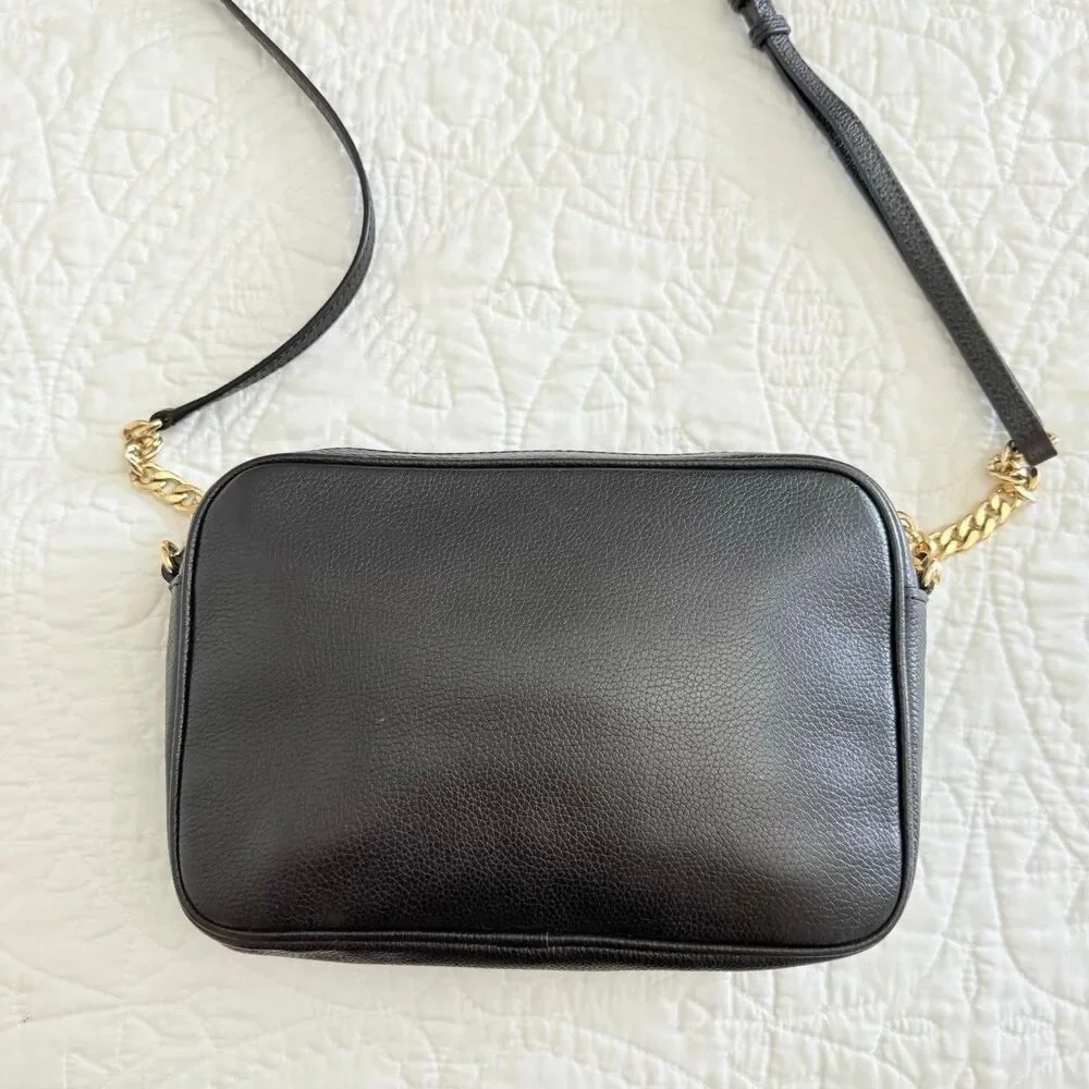 Michael Kors Fulton Pebbled Leather Bag in Black